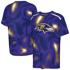 Baltimore Ravens Outerstuff Youth End Zone Dri-Tek T-Shirt Purple - NFL