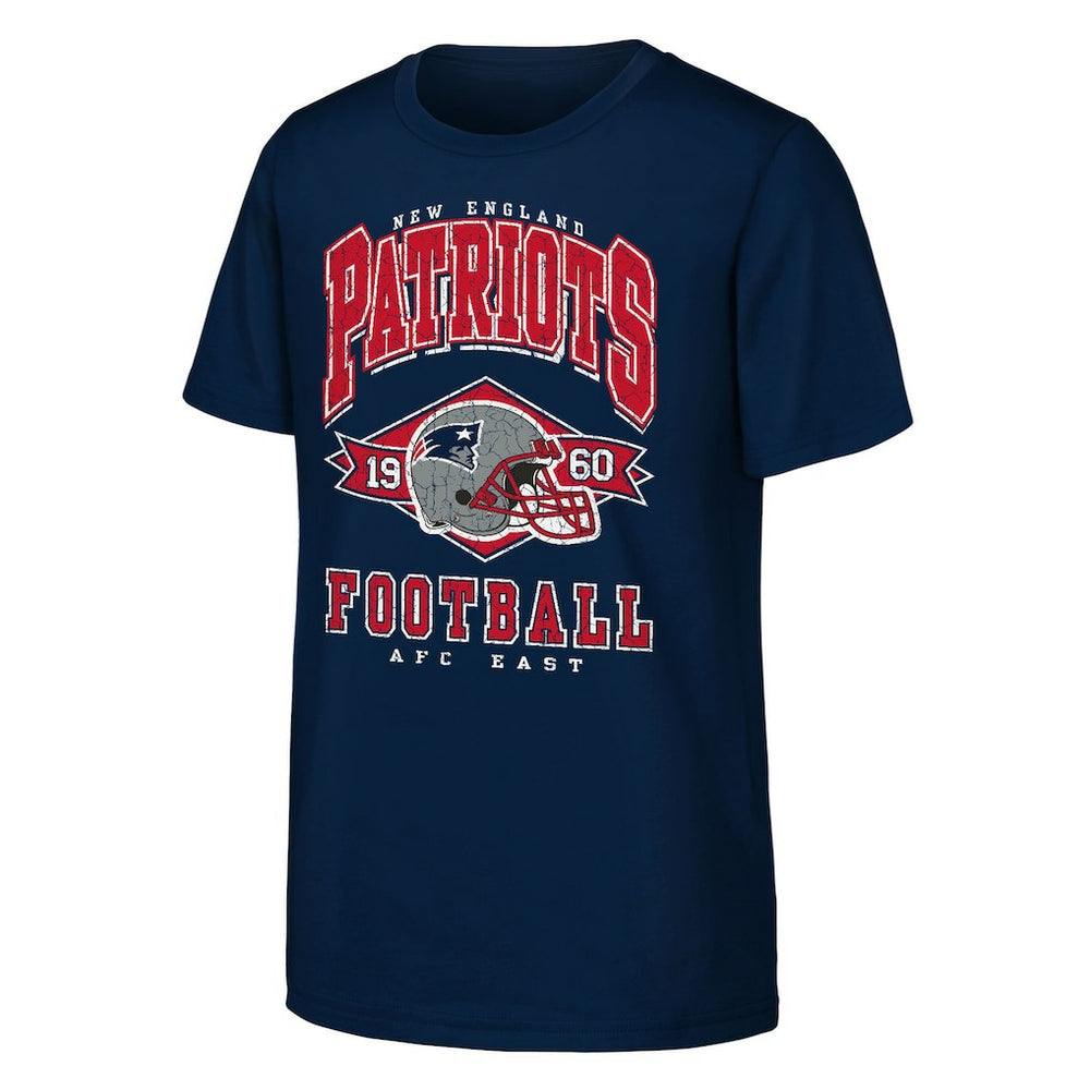 New England Patriots Outerstuff Youth Kick Off T-Shirt Navy - NFL