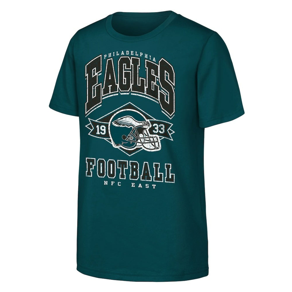 Philadelphia Eagles Outerstuff Youth Kick Off T-Shirt Midnight Green - NFL