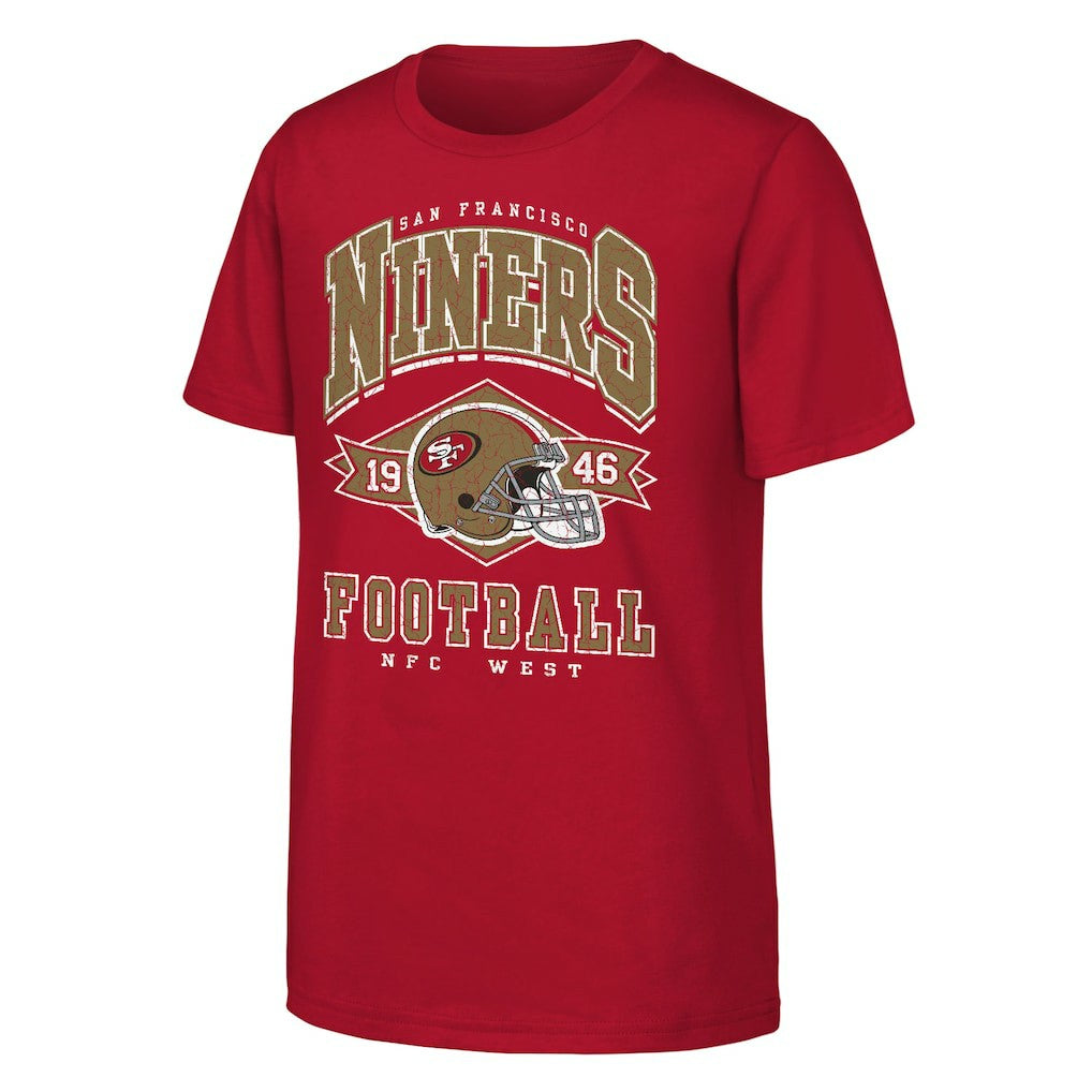 San Francisco 49ers Outerstuff Youth Kick Off T-Shirt Scarlet - NFL