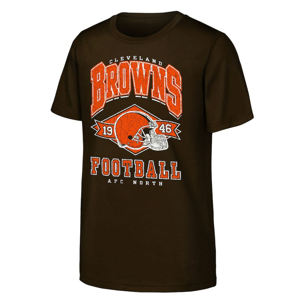 Cleveland Browns Outerstuff Youth Kick Off T-Shirt Brown - NFL