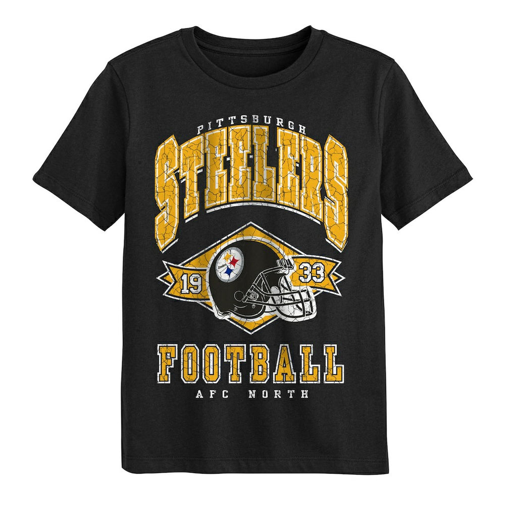 Pittsburgh Steelers Outerstuff Preschool Kick Off T-Shirt Black - NFL