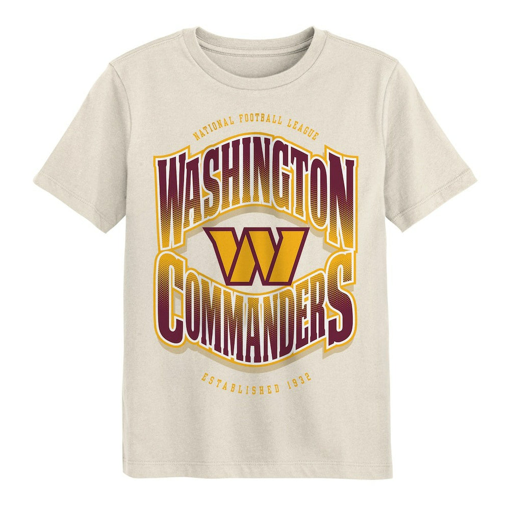 Washington Commanders Outerstuff Youth Huddle T-Shirt Cream - NFL