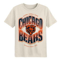 Chicago Bears Outerstuff Youth Huddle T-Shirt Cream - NFL
