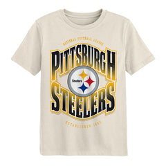 Pittsburgh Steelers Outerstuff Youth Huddle T-Shirt Cream - NFL