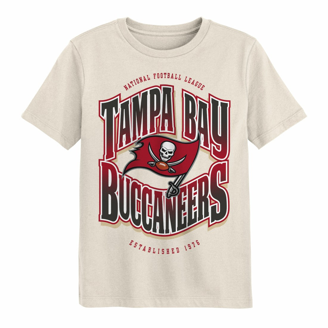 Tampa Bay Buccaneers Outerstuff Youth Huddle T-Shirt Cream - NFL