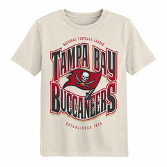 Tampa Bay Buccaneers Outerstuff Youth Huddle T-Shirt Cream - NFL