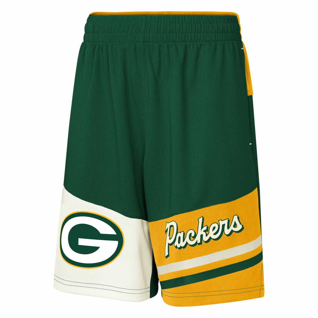Green Bay Packers Youth Fandemonium Mesh Shorts Green - NFL