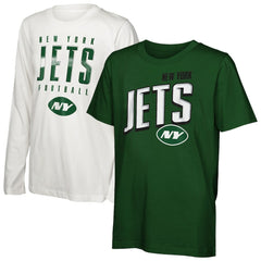 New York Jets Outerstuff Youth The Mix Combo T-Shirt Set - NFL