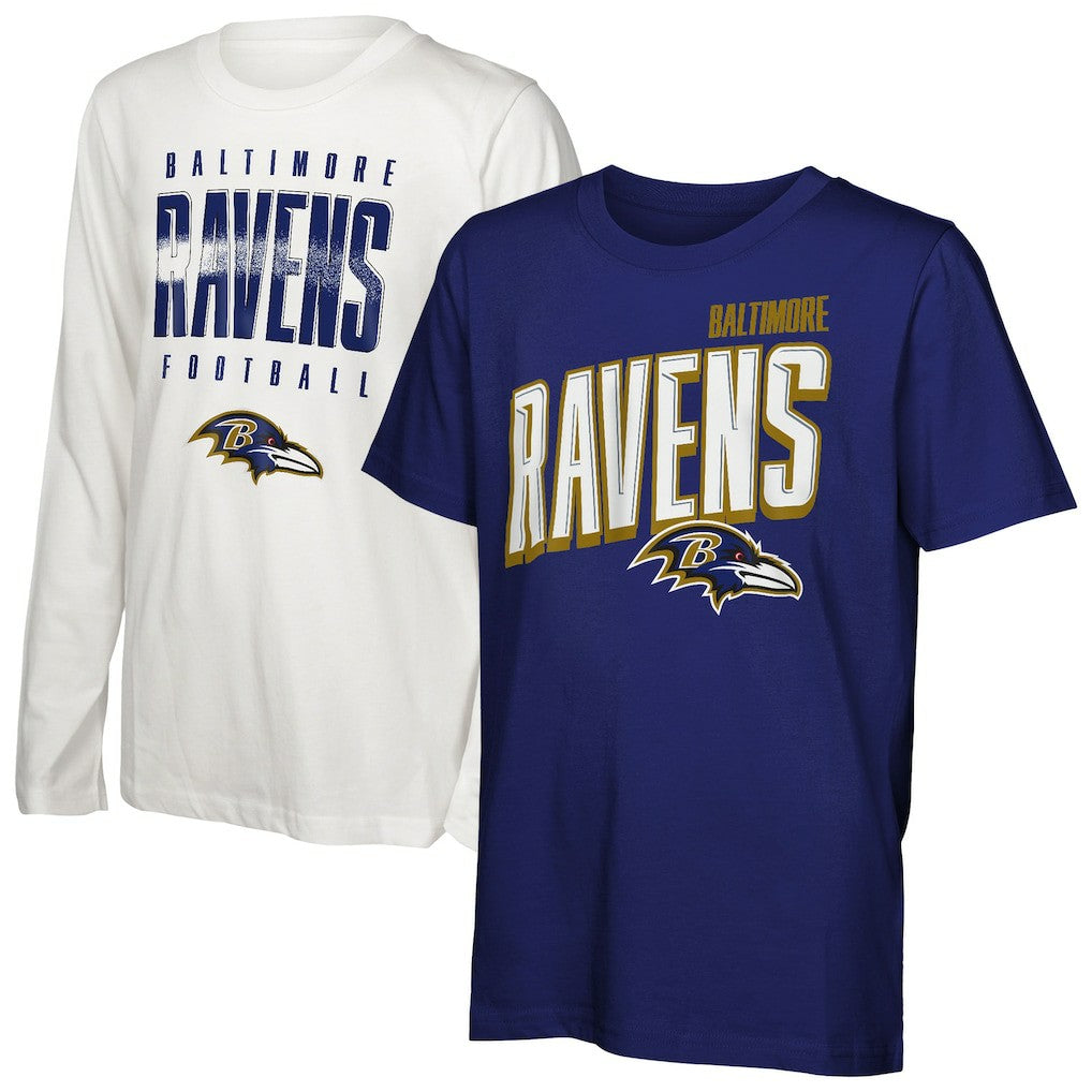 Baltimore Ravens Outerstuff Preschool The Mix Combo T-Shirt Set - NFL