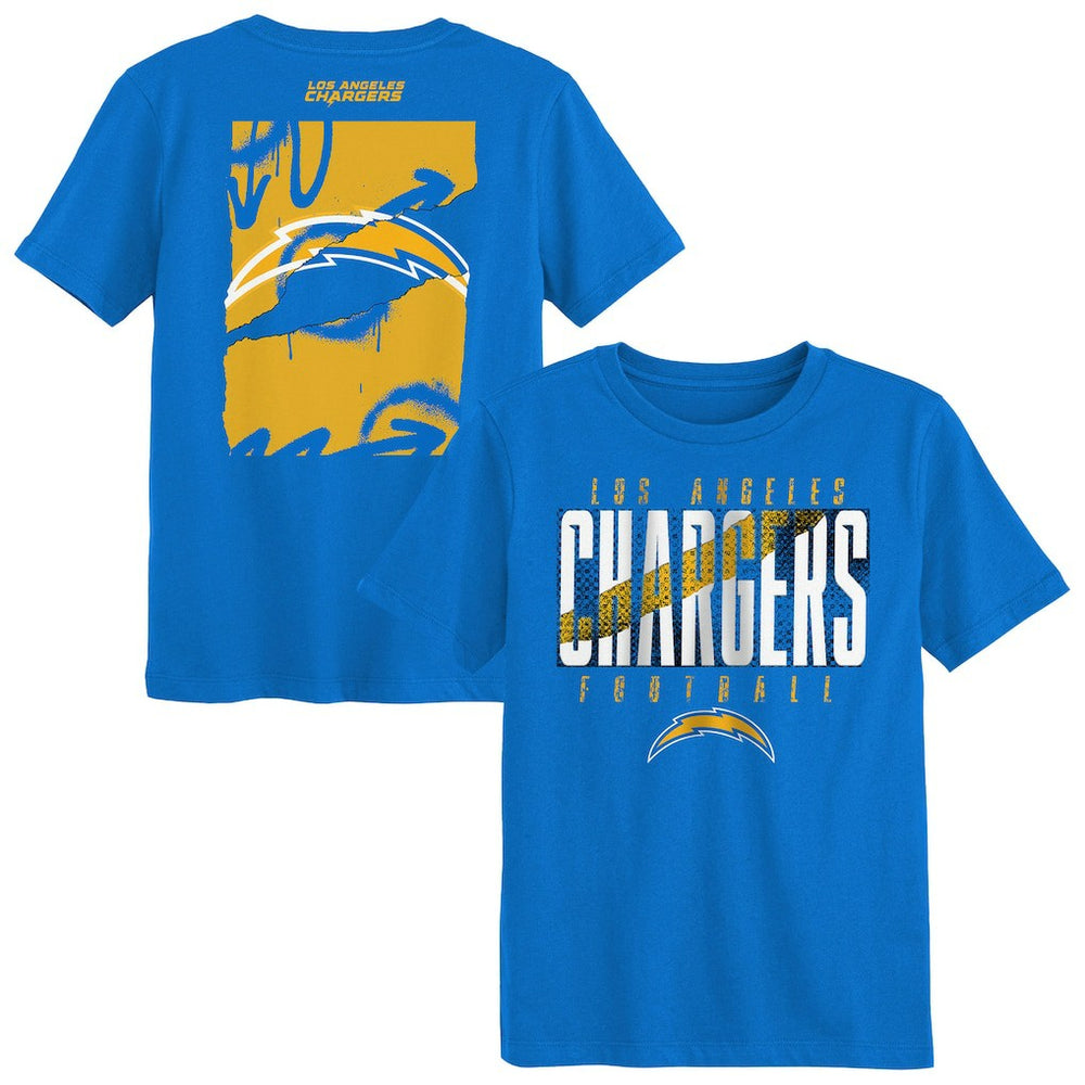 Los Angeles Chargers Outerstuff Preschool Posterize T-Shirt Powder Blue - NFL