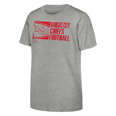 Kansas City Chiefs Outerstuff Youth Post Game T-Shirt Heather Gray - NFL