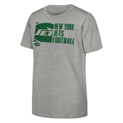 New York Jets Outerstuff Youth Post Game T-Shirt Heather Gray - NFL