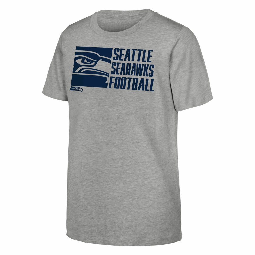 Seattle Seahawks Outerstuff Youth Post Game T-Shirt Heather Gray - NFL