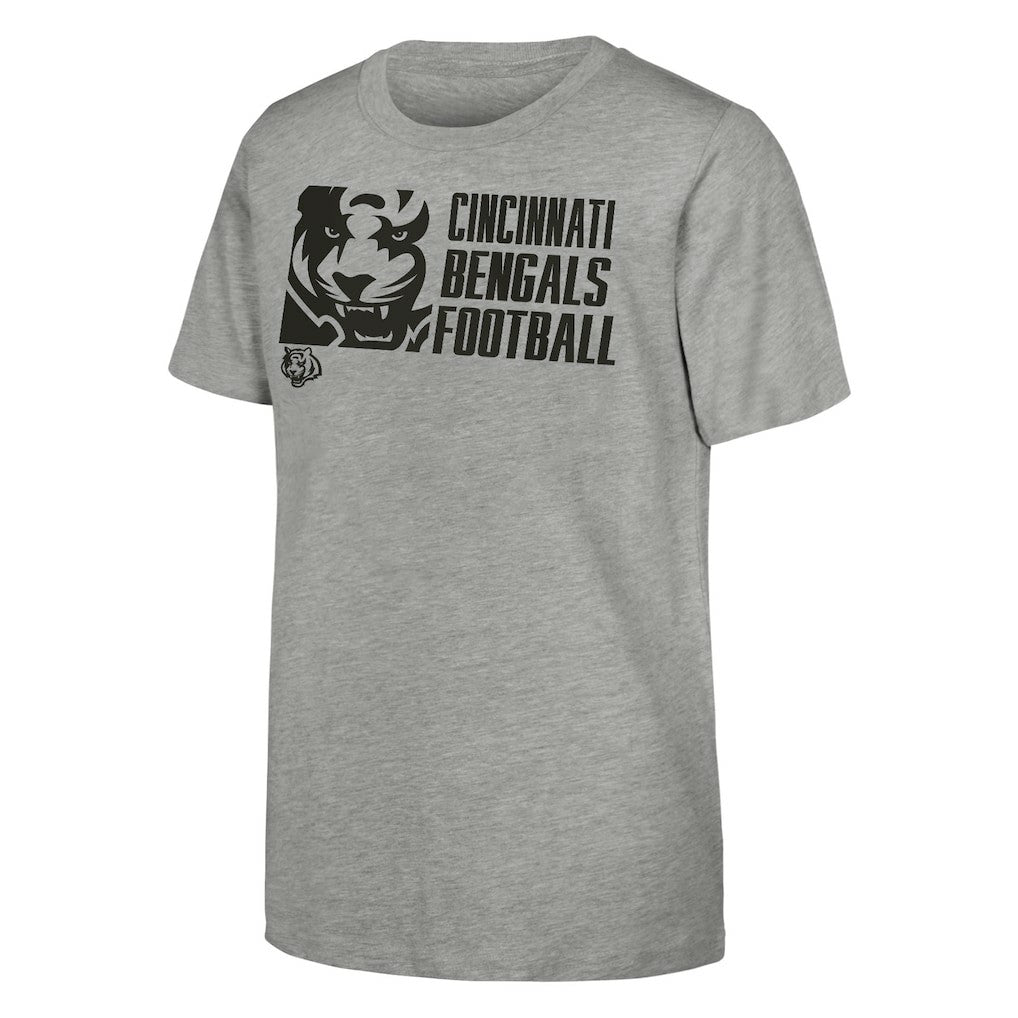 Cincinnati Bengals Outerstuff Youth Post Game T-Shirt Heather Gray - NFL