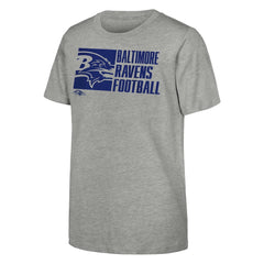 Baltimore Ravens Outerstuff Youth Post Game T-Shirt Heather Gray - NFL