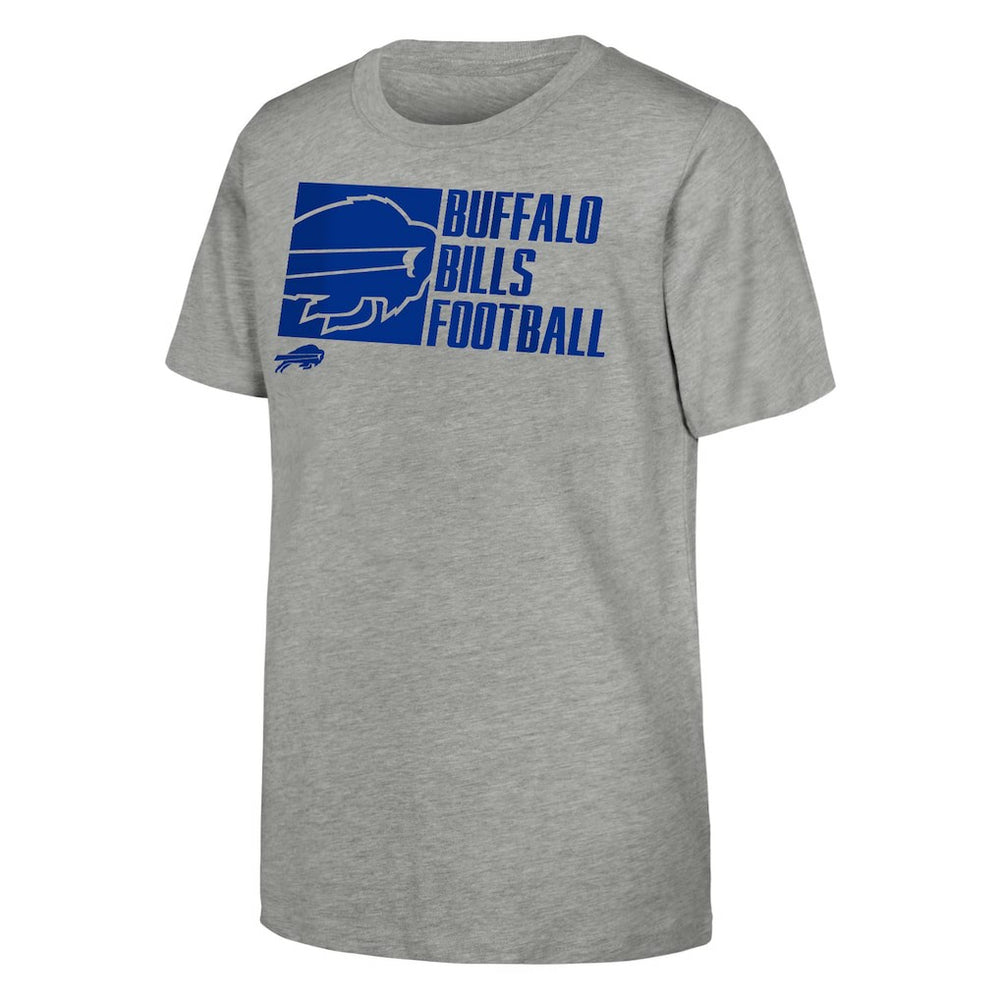 Buffalo Bills Outerstuff Youth Post Game T-Shirt Heather Gray - NFL
