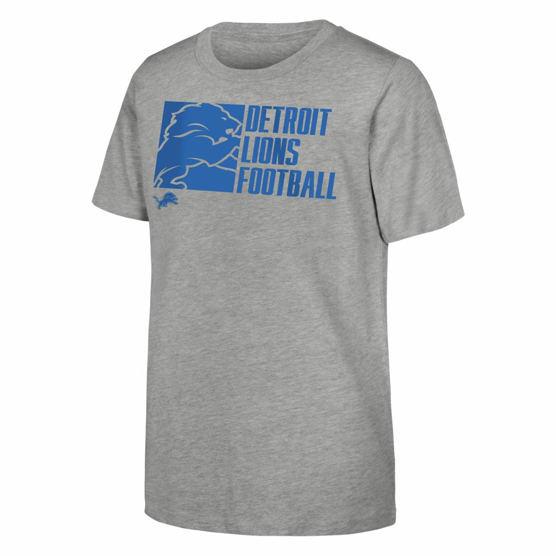 Detroit Lions Outerstuff Youth Post Game T-Shirt Heather Gray - NFL