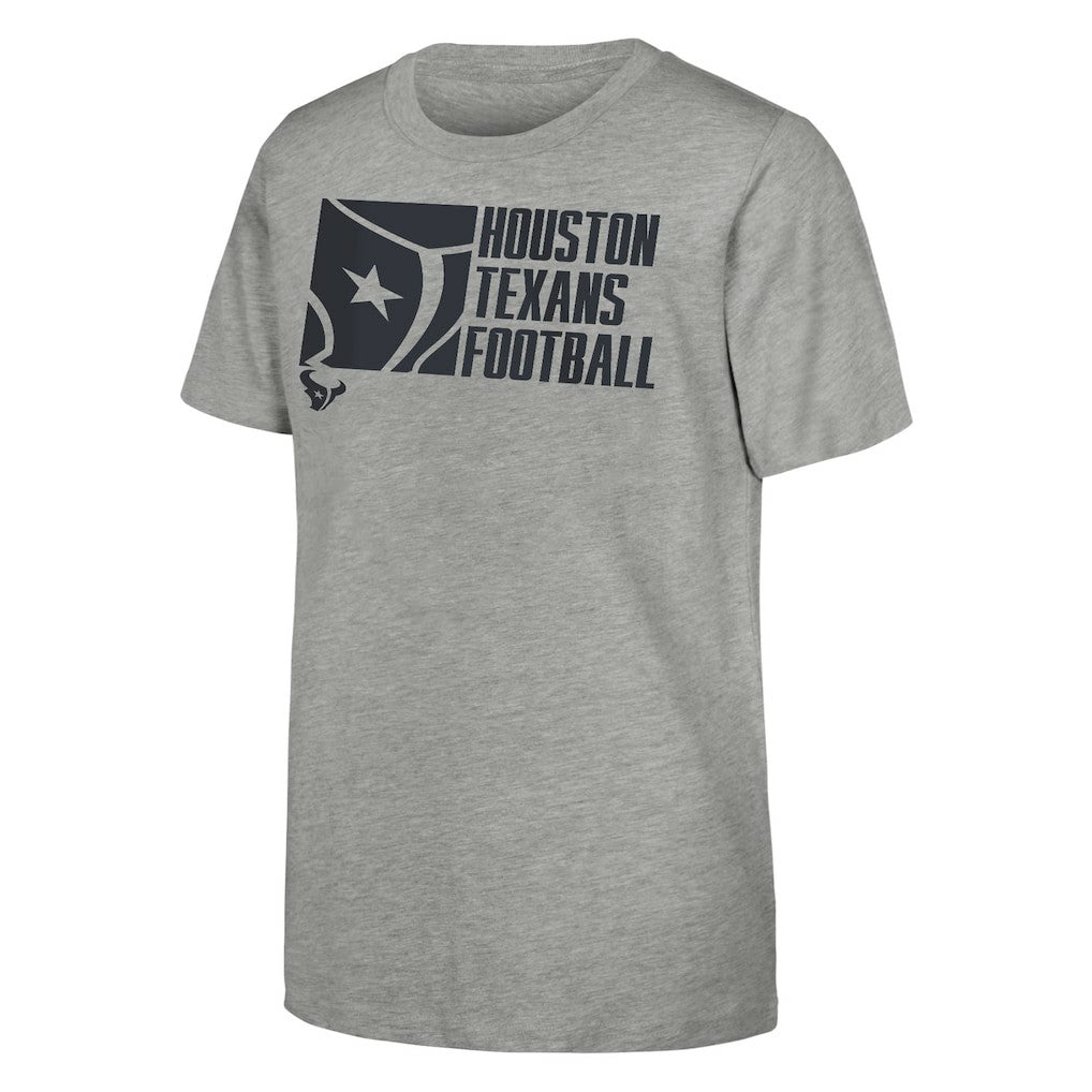 Houston Texans Outerstuff Youth Post Game T-Shirt Heather Gray - NFL