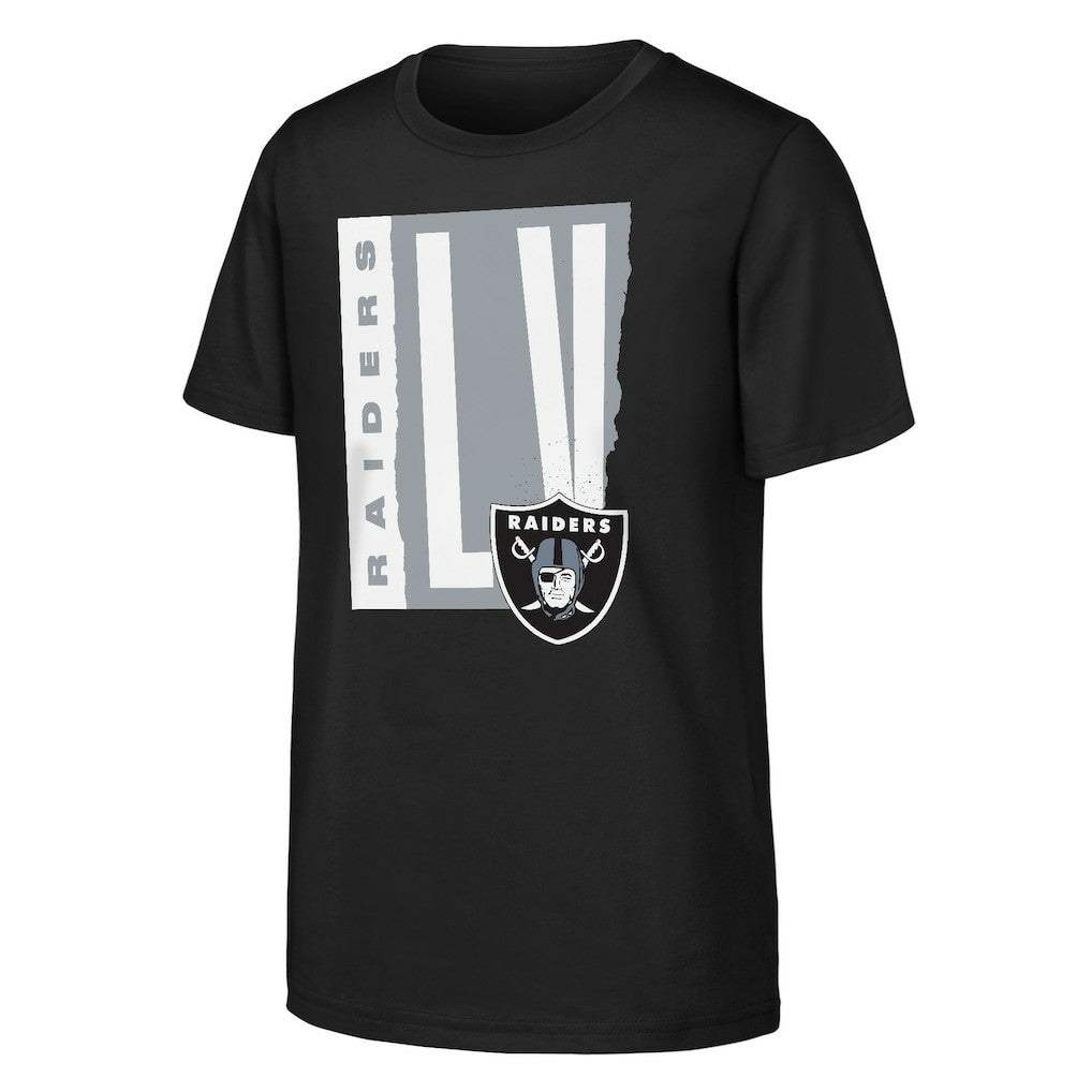 Las Vegas Raiders Outerstuff Youth Tear It Up T-Shirt Black - NFL
