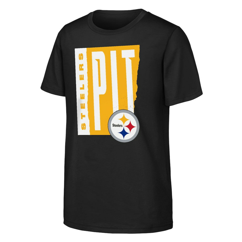 Pittsburgh Steelers Outerstuff Youth Tear It Up T-Shirt Black - NFL