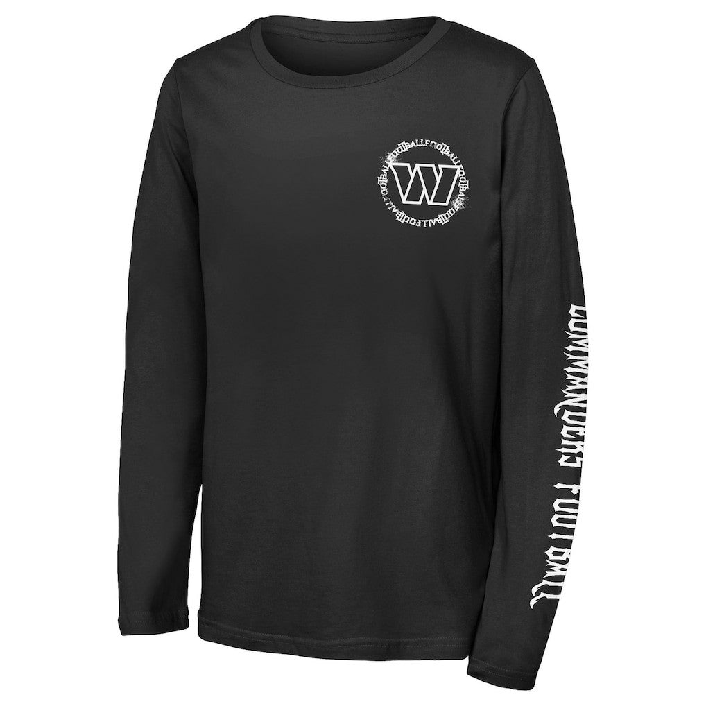 Washington Commanders Outerstuff Youth Rumble Long Sleeve T-Shirt Black - NFL
