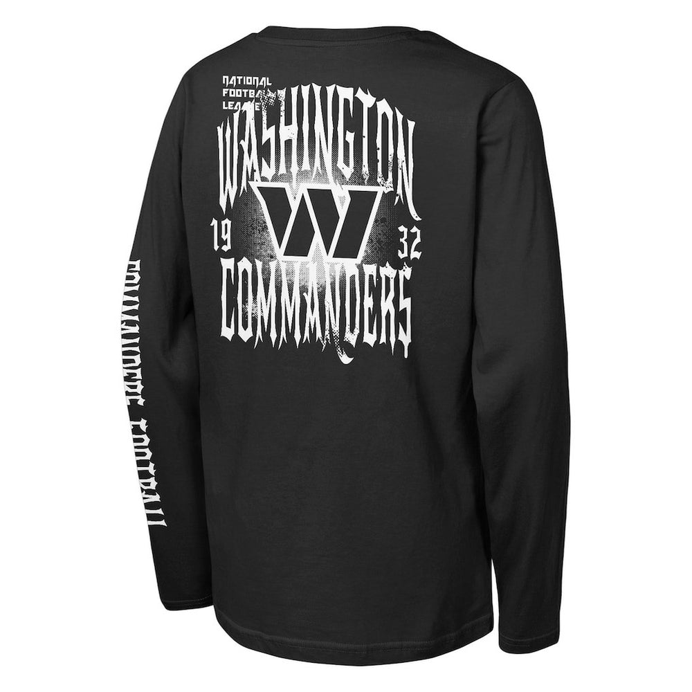 Washington Commanders Outerstuff Youth Rumble Long Sleeve T-Shirt Black - NFL