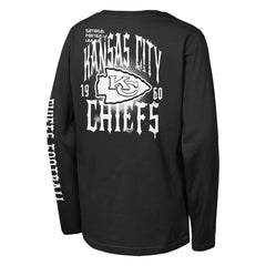 Kansas City Chiefs Outerstuff Youth Rumble Long Sleeve T-Shirt Black - NFL