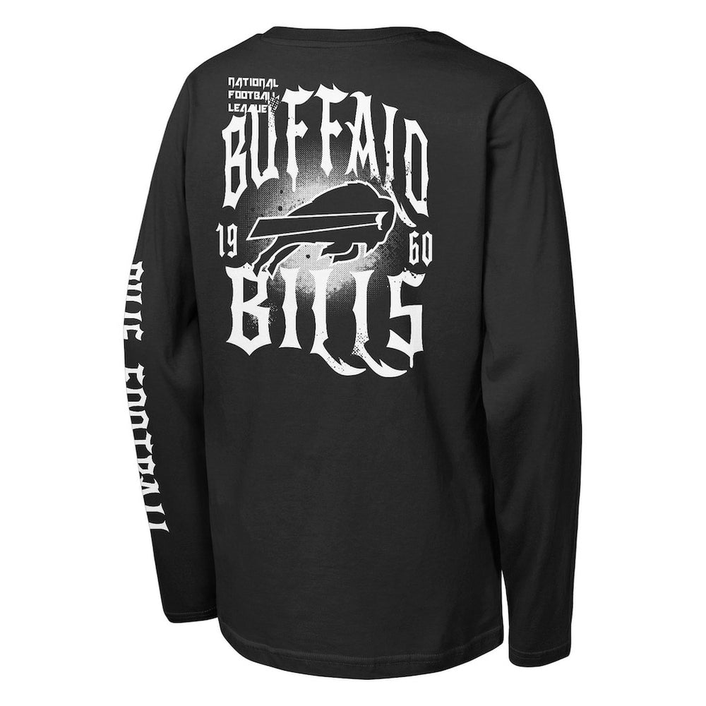 Buffalo Bills Outerstuff Youth Rumble Long Sleeve T-Shirt Black - NFL