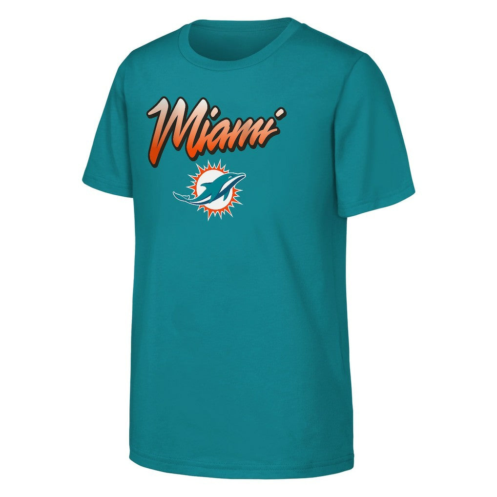Miami Dolphins Outerstuff Youth Team Spirit T-Shirt Aqua - NFL