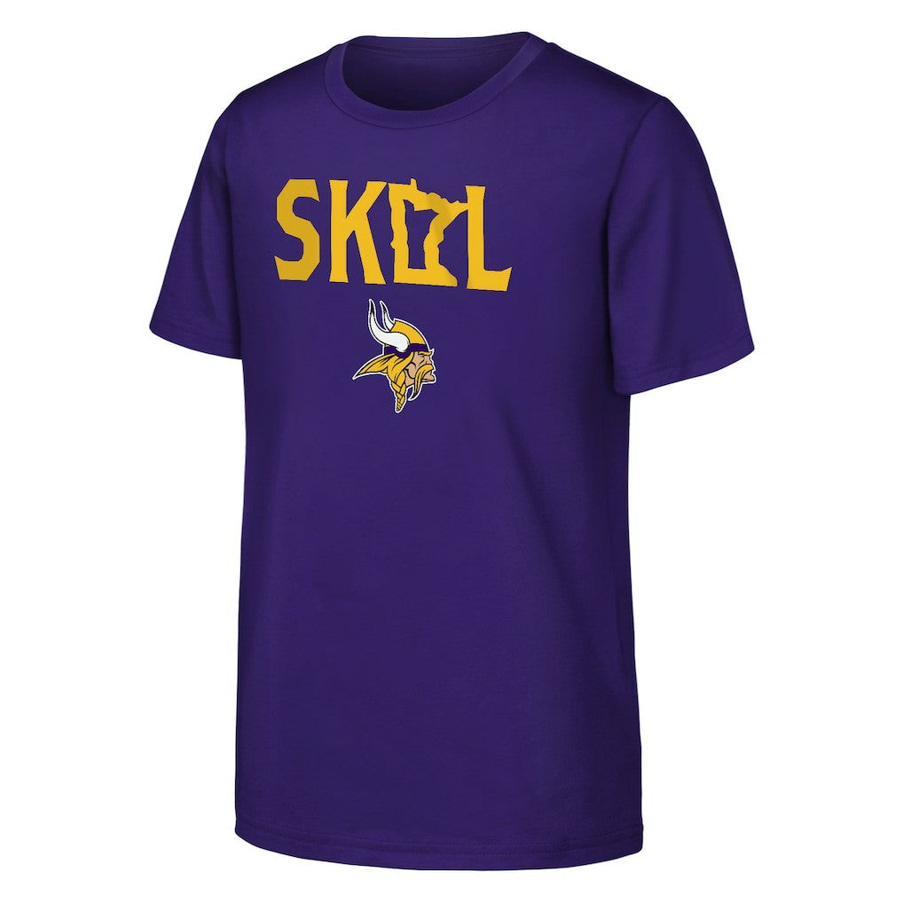 Minnesota Vikings Outerstuff Youth Team Spirit T-Shirt Purple - NFL