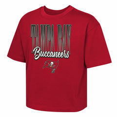 Tampa Bay Buccaneers Outerstuff Girls Youth Big City Boxy T-Shirt Red - NFL