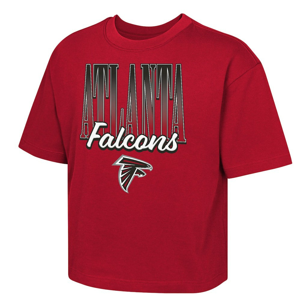 Atlanta Falcons Outerstuff Girls Youth Big City Boxy T-Shirt Red - NFL