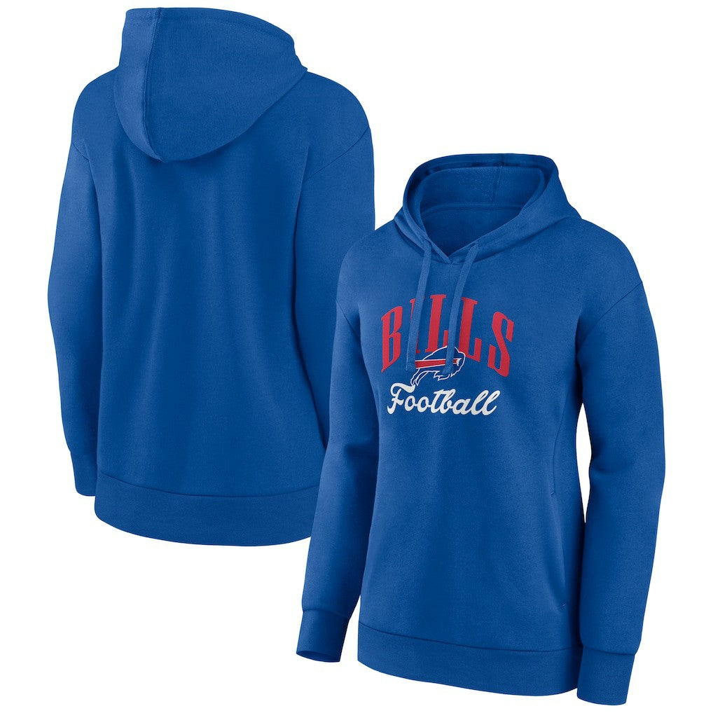 Buffalo Bills Women's Victory Script Pullover Hoodie Royal - NFL