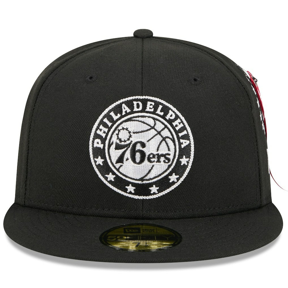 New Era - Philadelphia 76ers x Alpha Industries 59FIFTY Fitted Hat - Black