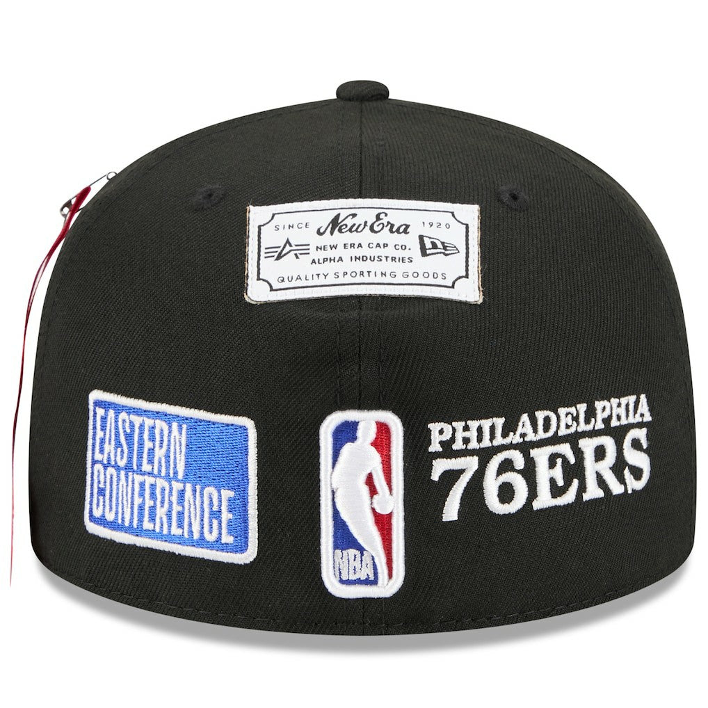 New Era - Philadelphia 76ers x Alpha Industries 59FIFTY Fitted Hat - Black