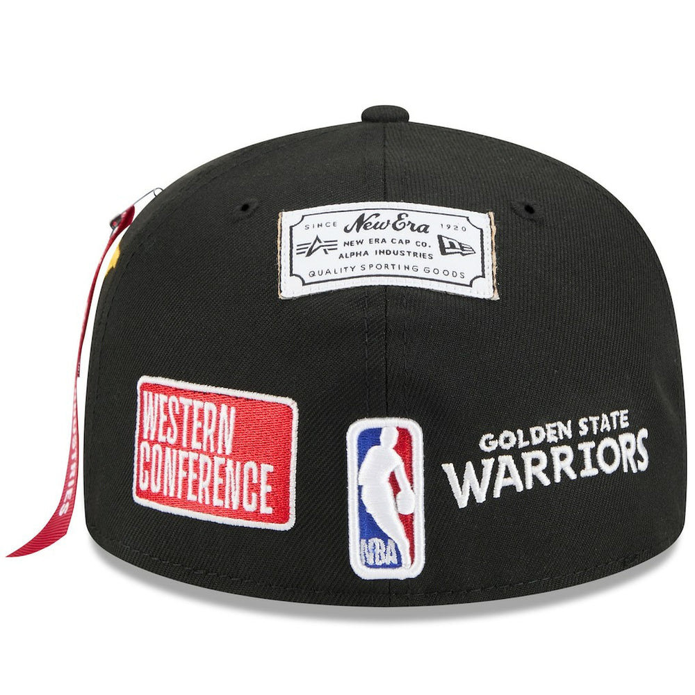 New Era - Golden State Warriors x Alpha Industries 59FIFTY Fitted Hat - Black