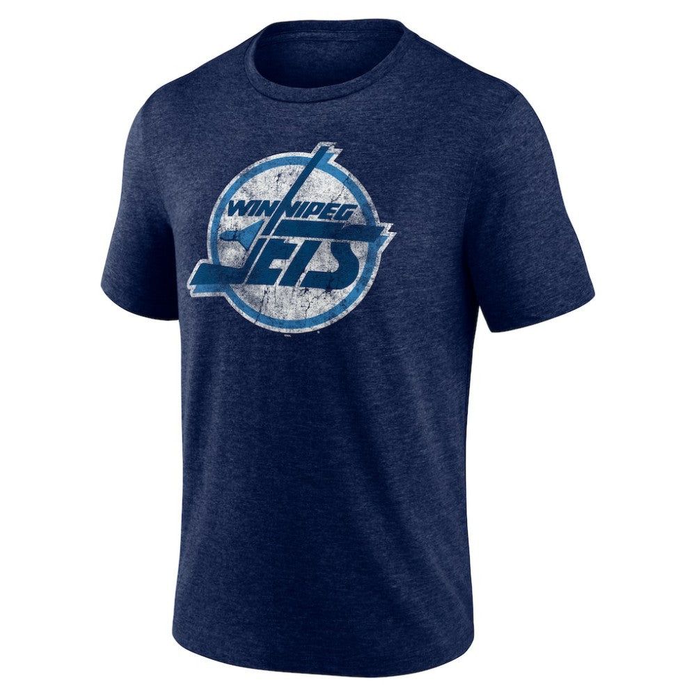 Winnipeg Jets - Wraparound Tri-Blend T-Shirt Navy