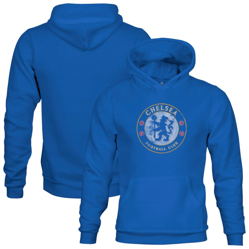 Chelsea 1863FC Youth Color Badge Fleece Pullover Hoodie - Blue