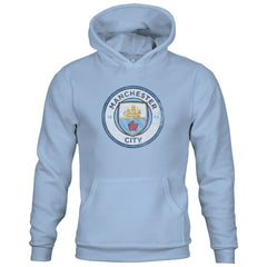 Manchester City 1863FC Youth Color Badge Fleece Pullover Hoodie - Sky Blue
