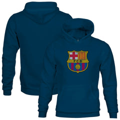 Barcelona 1863FC Youth Color Badge Fleece Pullover Hoodie - Navy