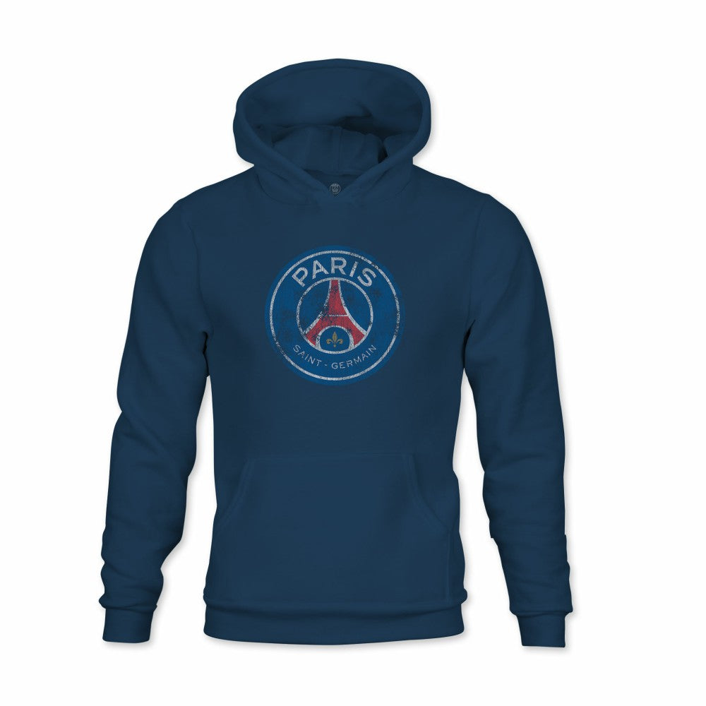 Paris Saint-Germain 1863FC Youth Color Badge Fleece Pullover Hoodie - Navy