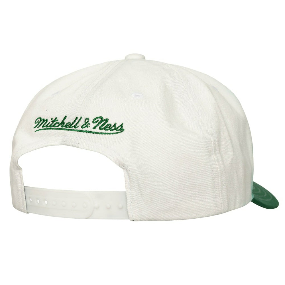 Mitchell & Ness - Boston Celtics Dip Dye Pro Crown Adjustable Hat - Kelly Green/White