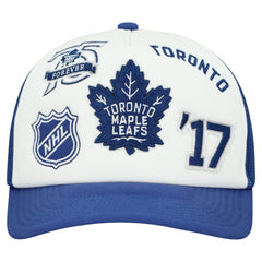Toronto Maple Leafs - Mitchell & Ness Gridlock Trucker Adjustable Hat White/Blue