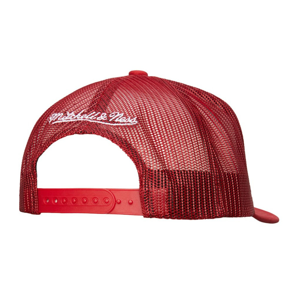 Detroit Red Wings - Mitchell & Ness Gridlock Trucker Adjustable Hat White/Red