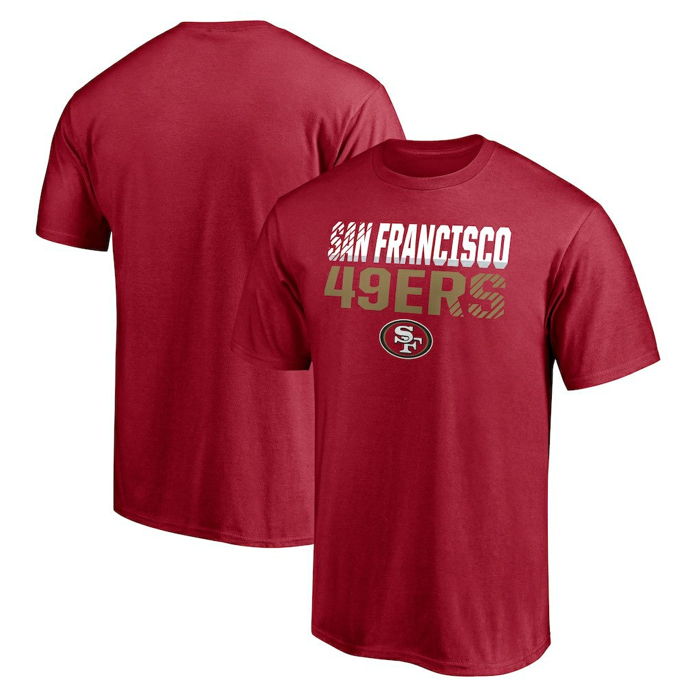 San Francisco 49ers Stripes T-Shirt Scarlet - NFL