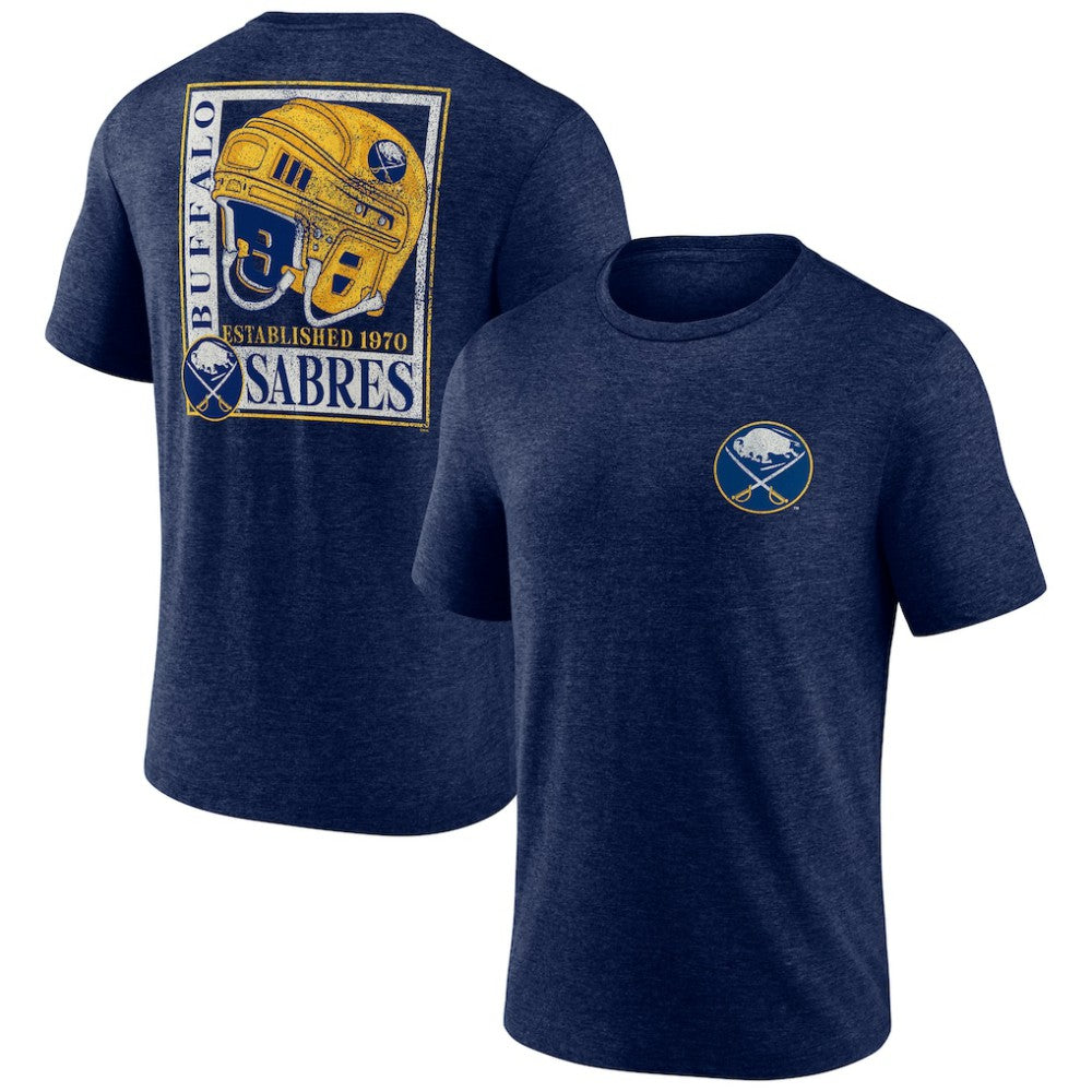 Buffalo Sabres - Earnest Will Tri-Blend T-Shirt Navy