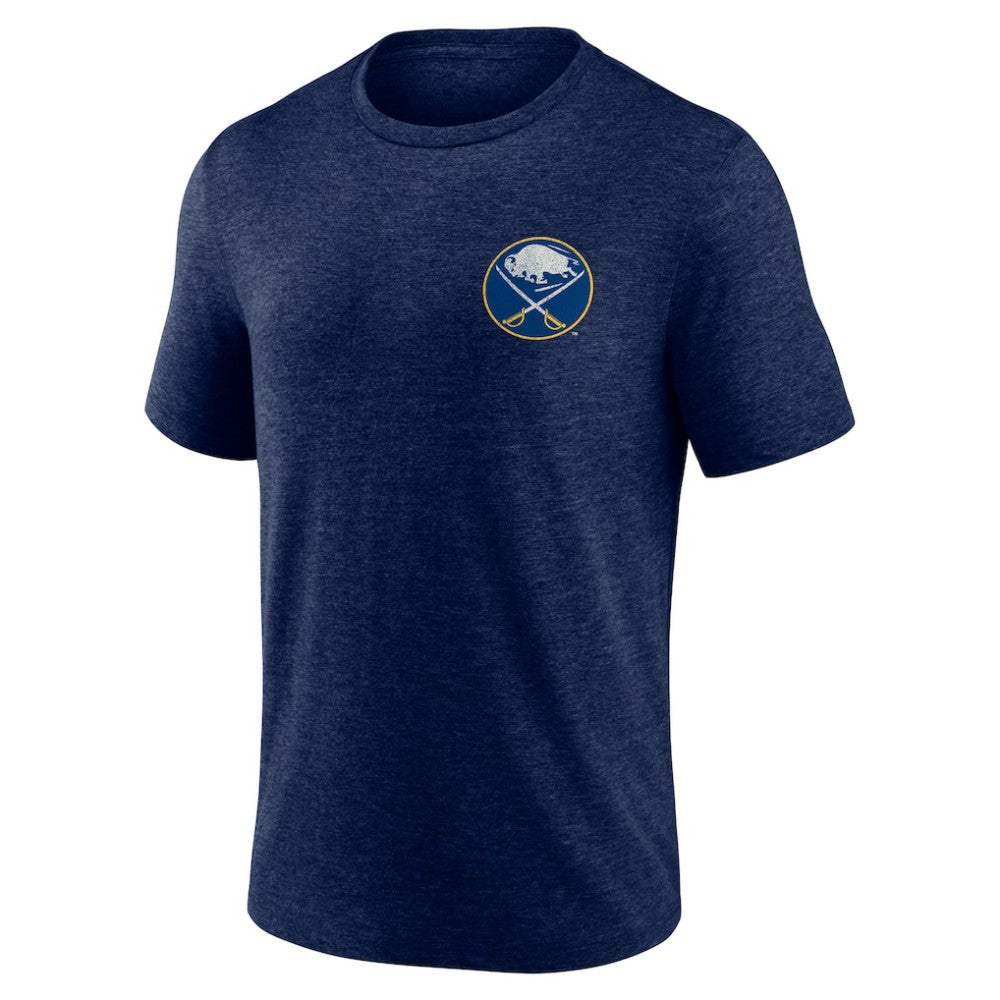 Buffalo Sabres - Earnest Will Tri-Blend T-Shirt Navy