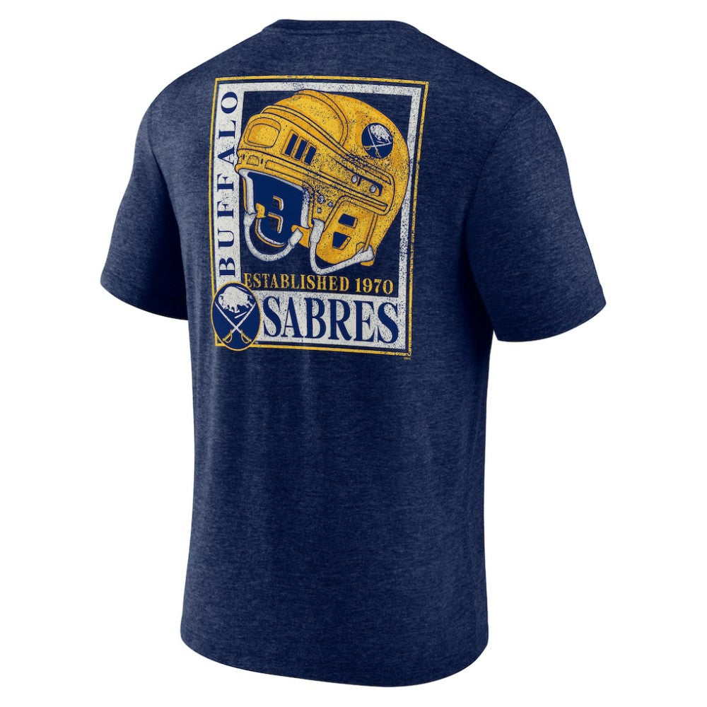 Buffalo Sabres - Earnest Will Tri-Blend T-Shirt Navy