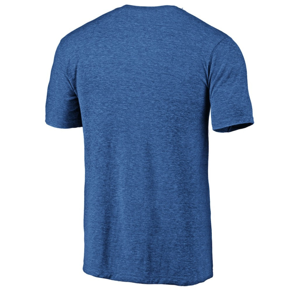 Buffalo Sabres - Distressed Logo Tri-Blend T-Shirt Royal